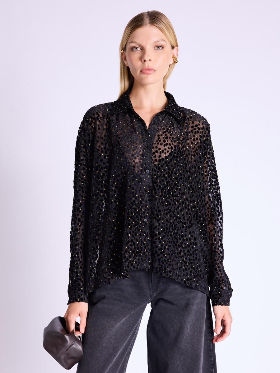 Berenice Chemise CHRISTIE Chemise transparente ample boutonné