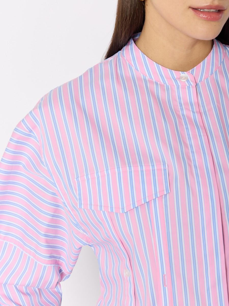 Berenice Chemise COLINA – Rayures Colorées Coupe Ajustable Manches Longues Et Bouffantes