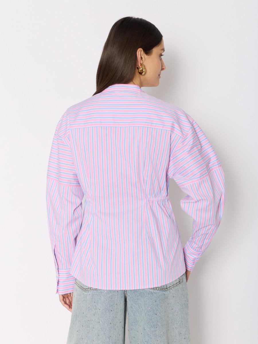 Berenice Chemise COLINA – Rayures Colorées Coupe Ajustable Manches Longues Et Bouffantes