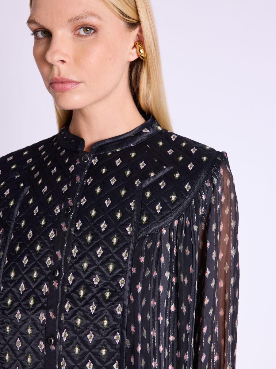 Berenice Chemise CONNI Chemise épaulettes Avec Motifs