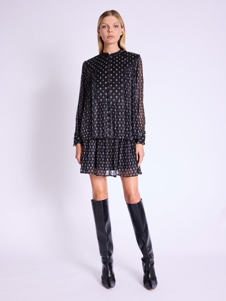 Berenice Chemise CONNI Chemise épaulettes Avec Motifs