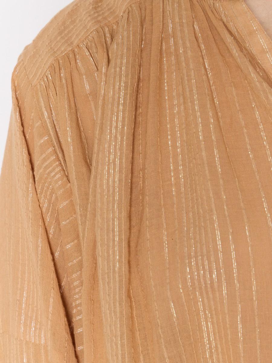 Berenice Chemise CREEKLUREX – Coupe Oversize Fils De Lurex Manches Longues Et Larges