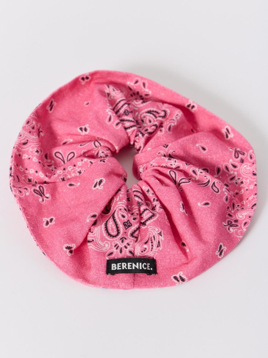 Berenice Chouchou élastique ACHOUCHOU Imprimé Bandana Rose