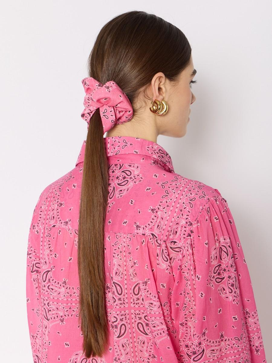 Berenice Chouchou élastique ACHOUCHOU imprimé bandana rose