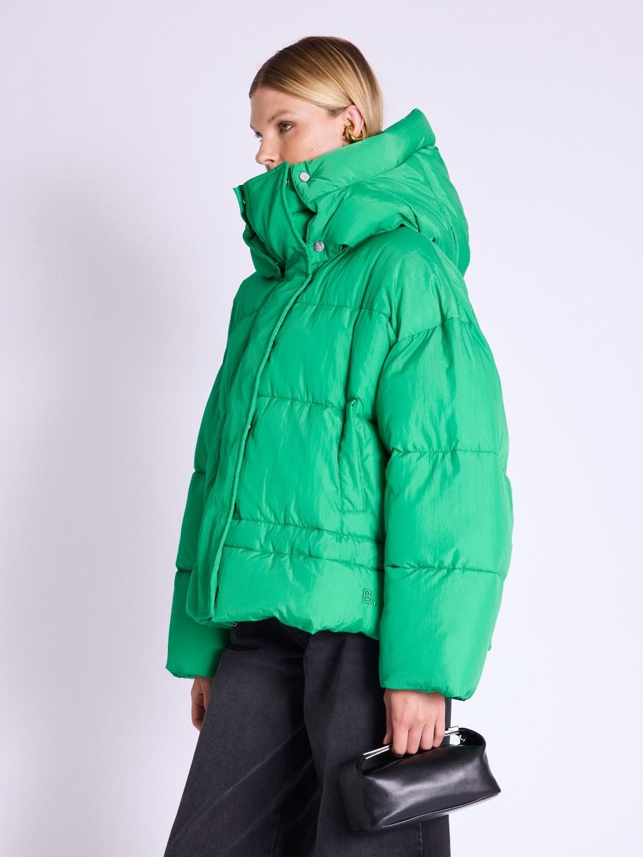 Berenice Doudoune MOUMOUME Doudoune Matelassée Verte à Capuche