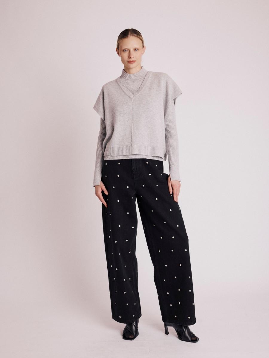 Berenice Ensemble Pull ANATOLE Ensemble De Pulls Courts Séparables Gris