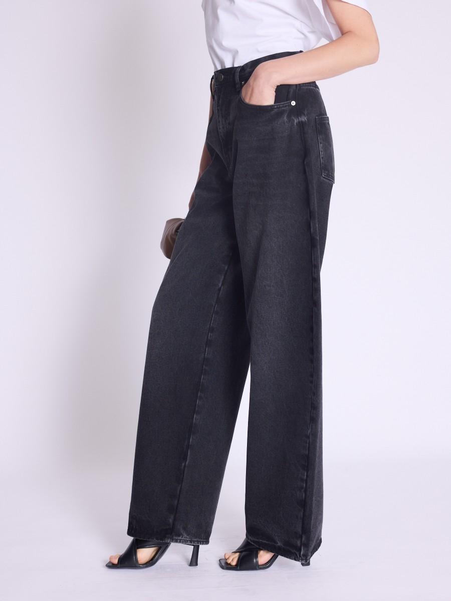 Berenice Jean MEXICO Jean Noir Coupe Wide Leg Ample
