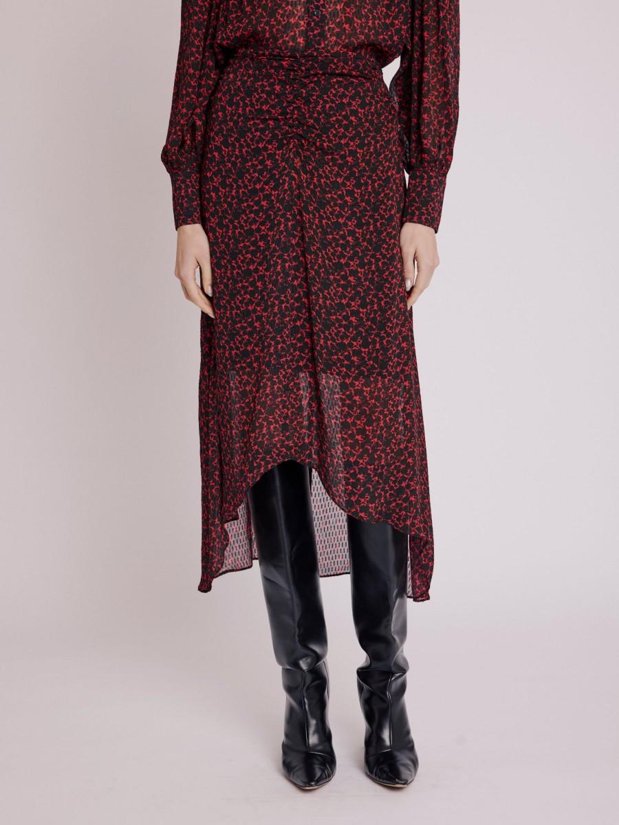 Berenice Jupe JOMY Jupe Longue Asymétrique Imprimée