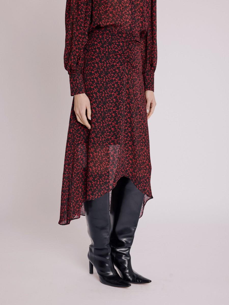 Berenice Jupe JOMY Jupe Longue Asymétrique Imprimée