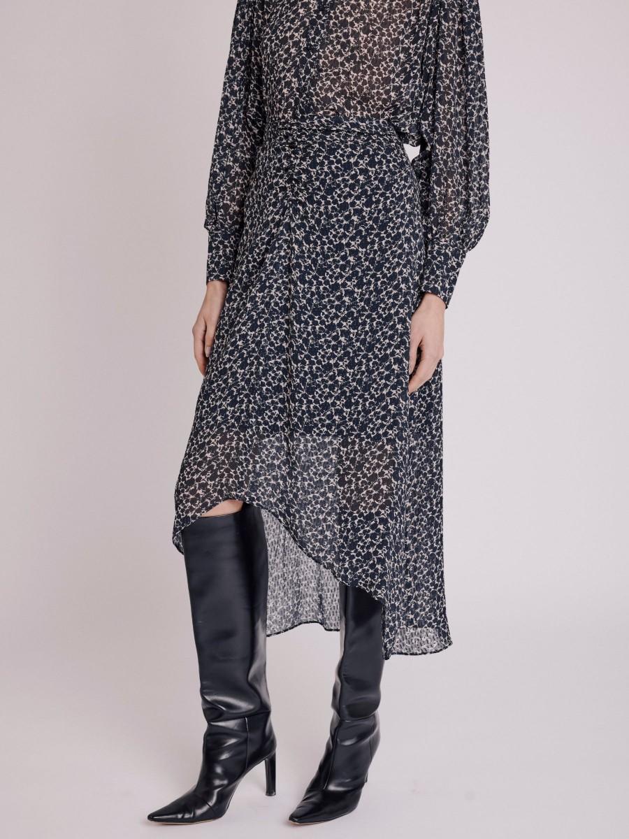 Berenice Jupe JOMY Jupe Longue Asymétrique Imprimée