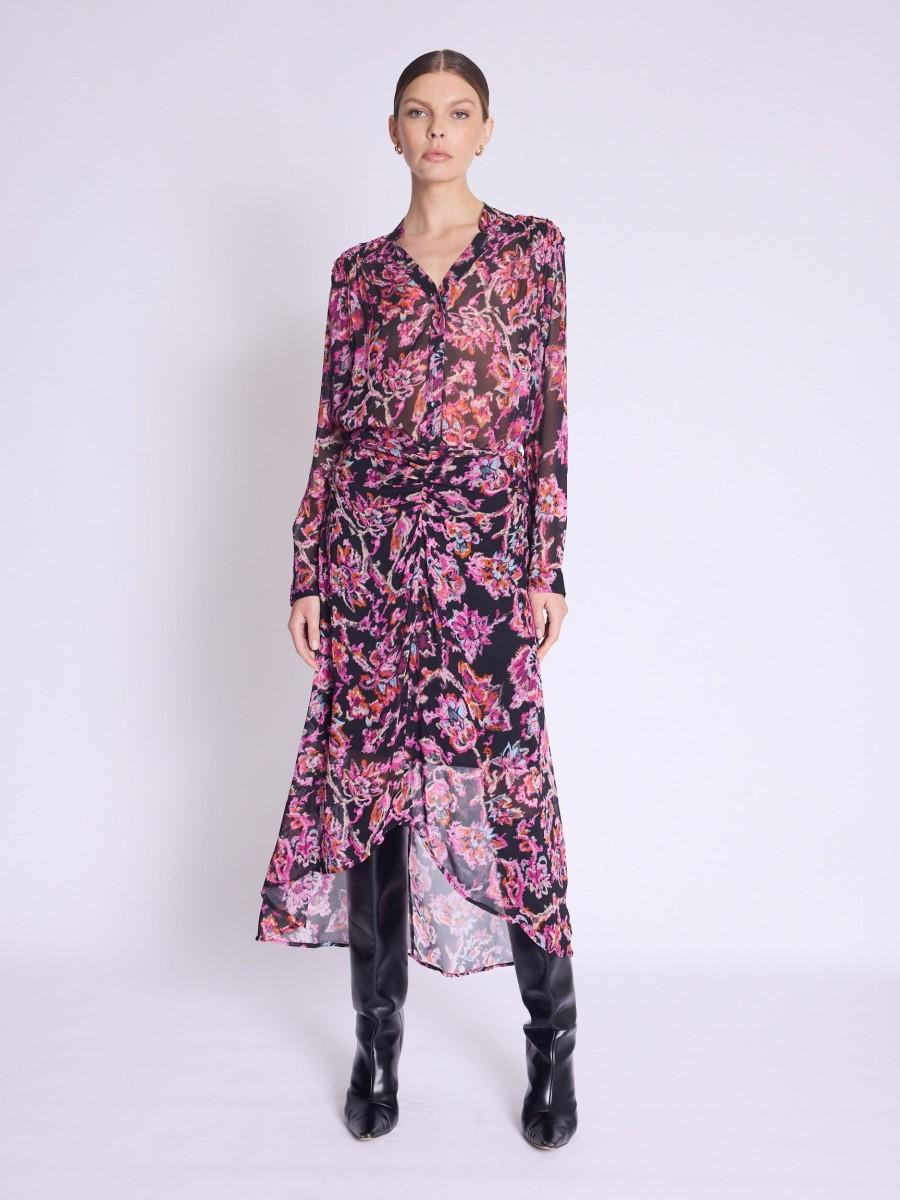 Berenice Jupe JOMY Jupe midi asymétrique avec imprimé floral