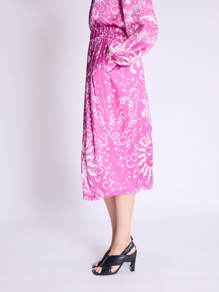 Berenice Jupe JOYCE Jupe Mi-longue Imprimé Astral Rose