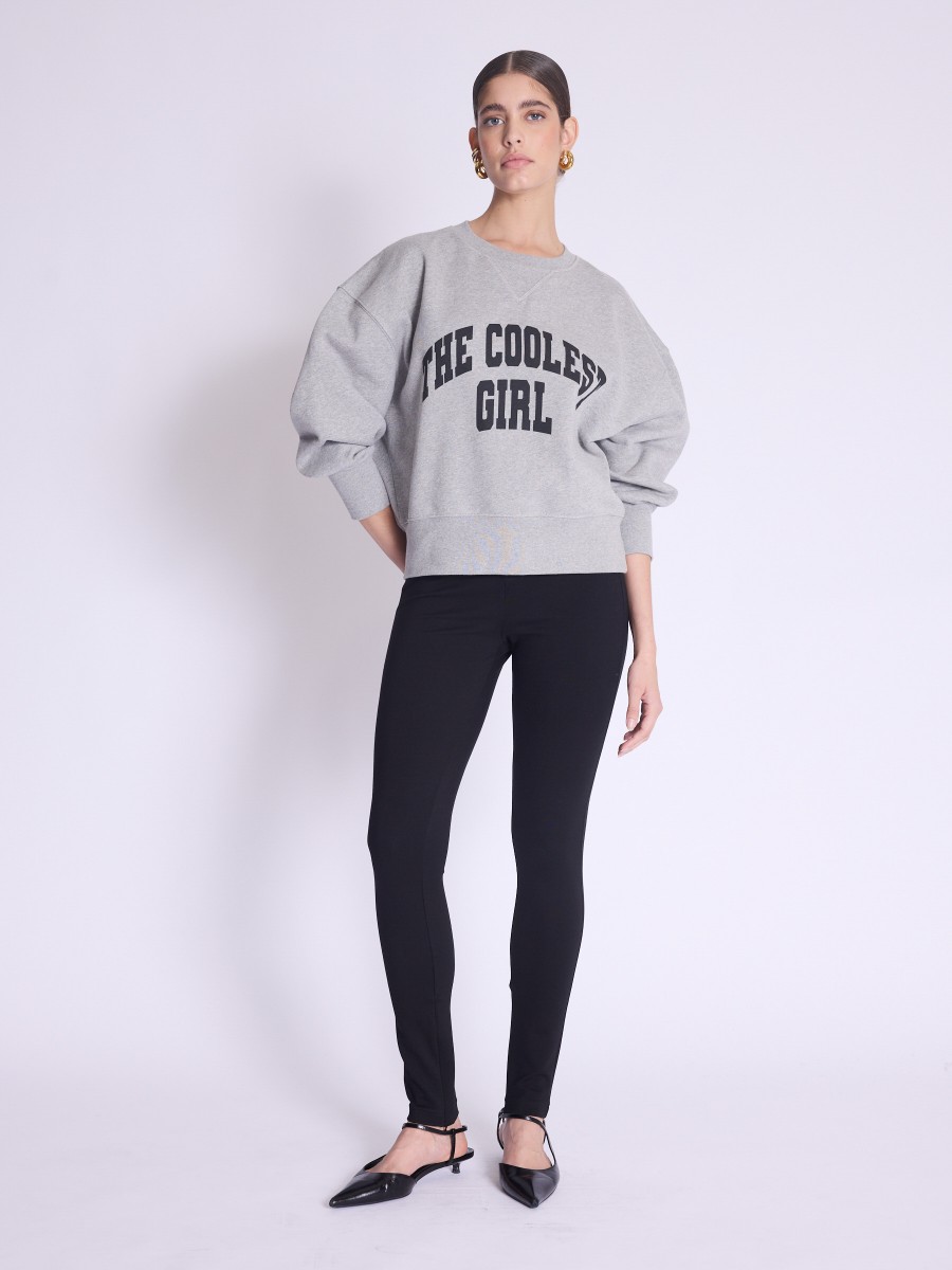 Berenice Legging PLUME Legging Noir Avec Fermeture éclair