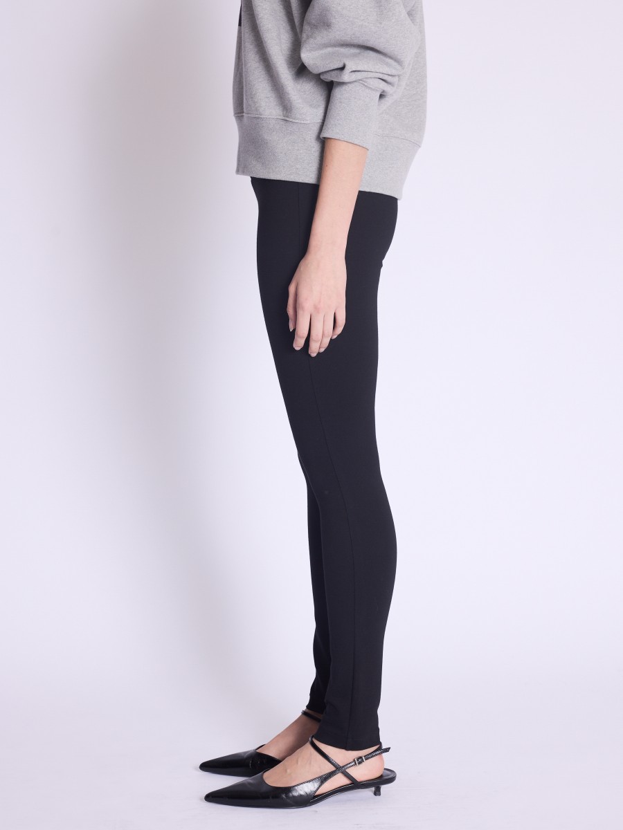 Berenice Legging PLUME Legging Noir Avec Fermeture éclair