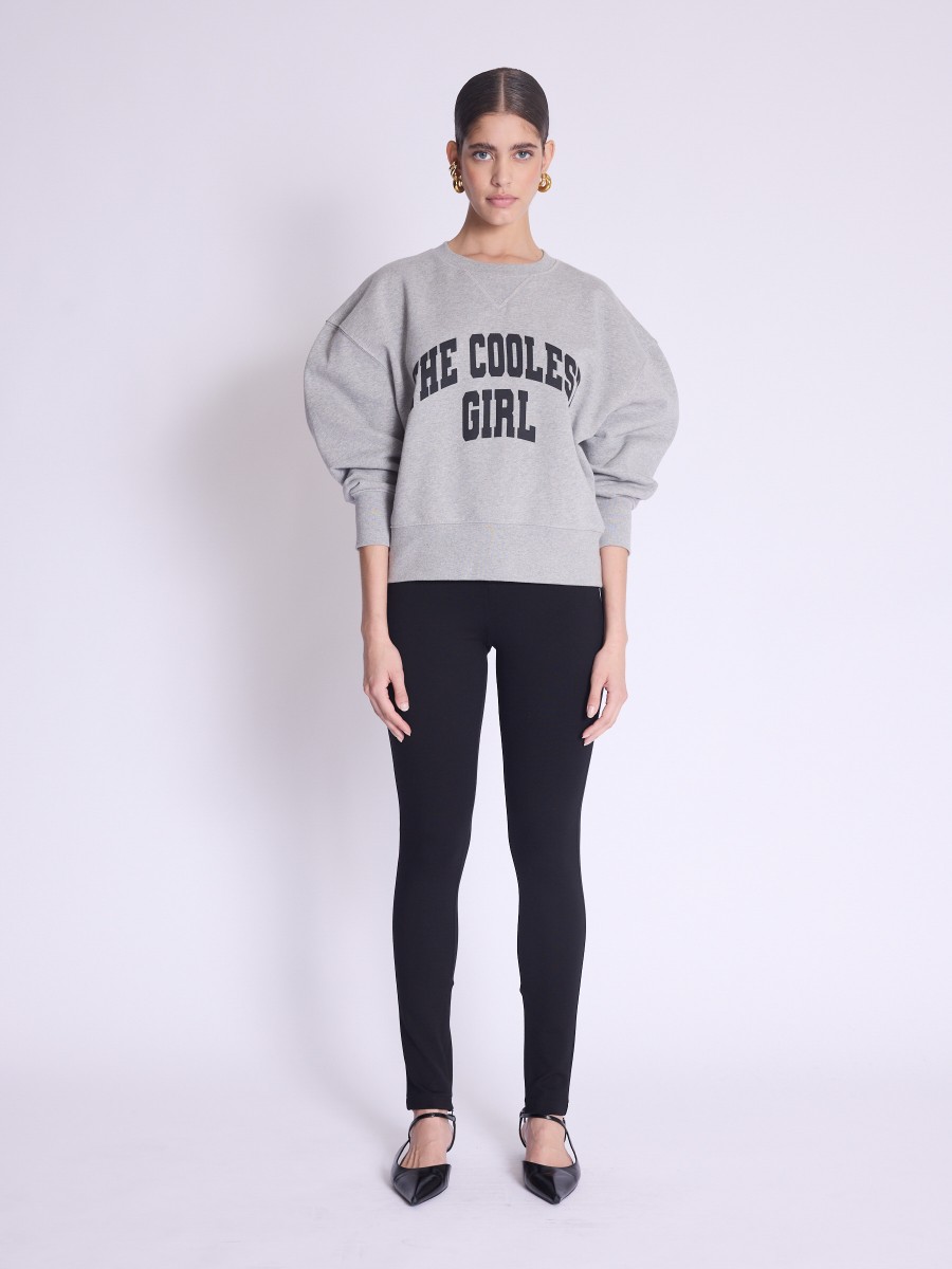 Berenice Legging PLUME Legging noir avec fermeture éclair