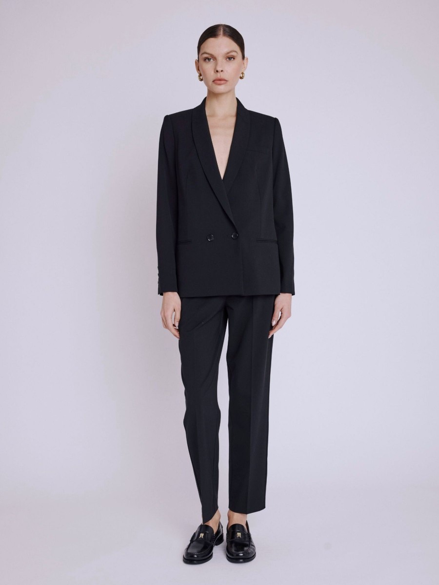 Berenice Pantalon PENNY Pantalon tailleur droit à taille mi-haut