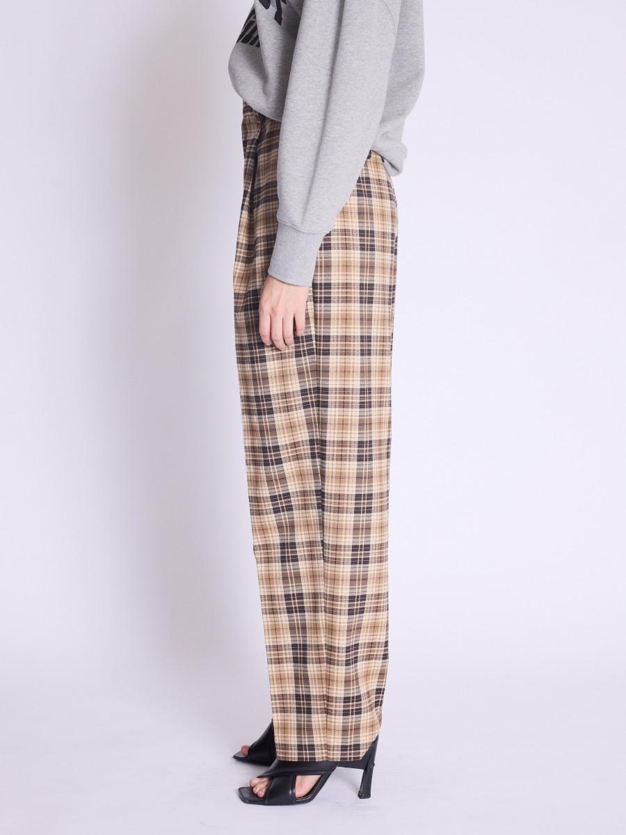 Berenice Pantalon PERNILLE Pantalon Droit à Carreaux Classique