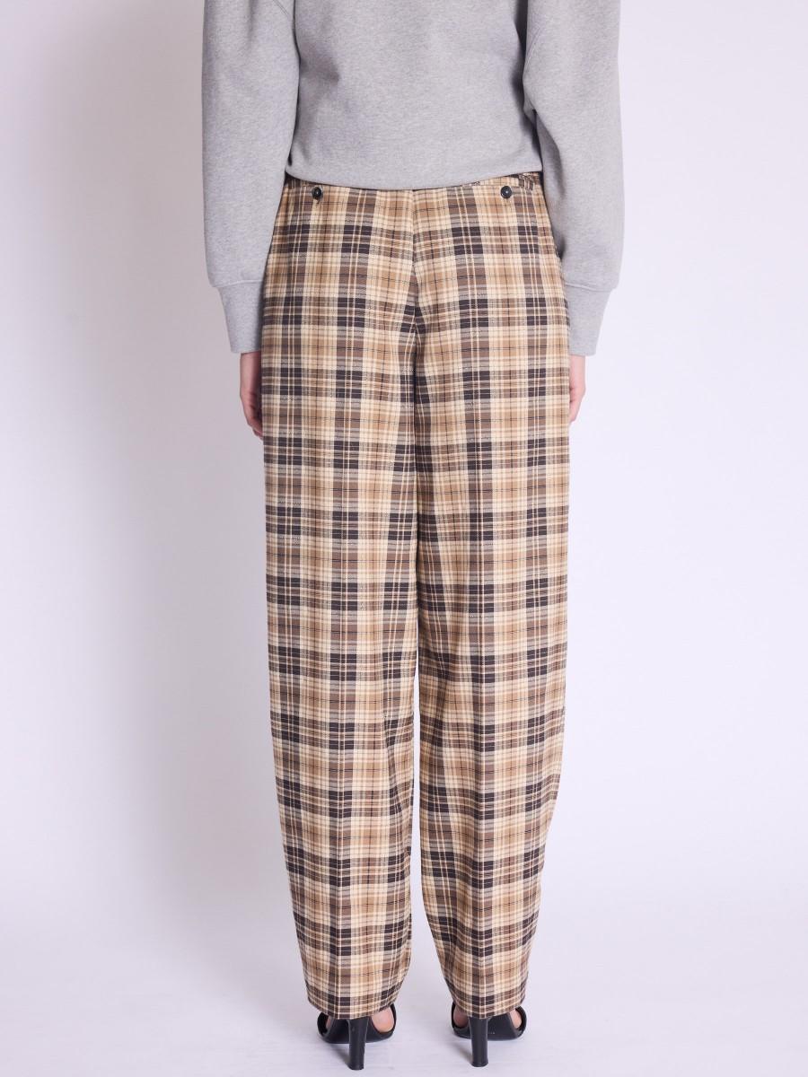 Berenice Pantalon PERNILLE Pantalon Droit à Carreaux Classique