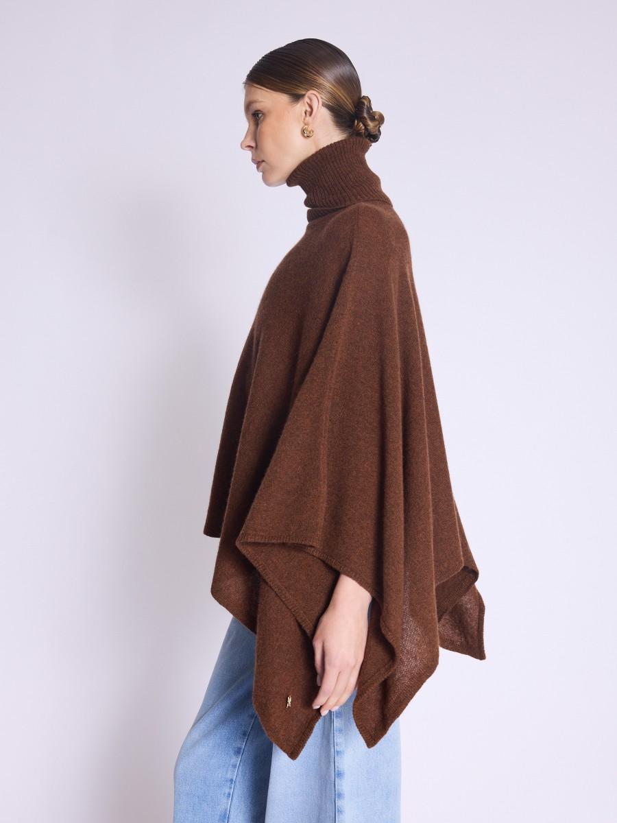 Berenice Poncho ADETTE Poncho En Cachemire Avec Col Roulé