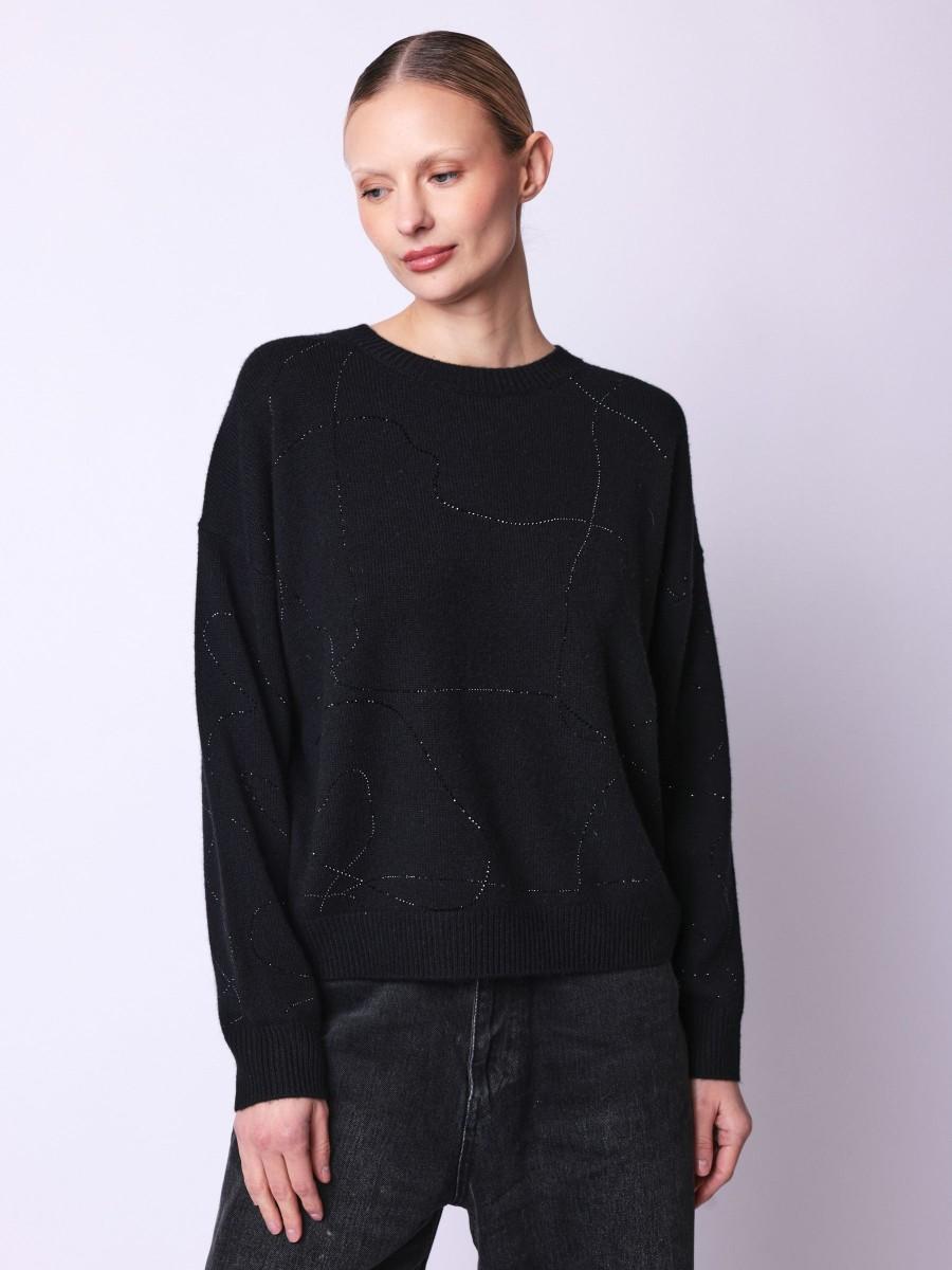 Berenice Pull APOLLO |Pull manches longues orné de strass