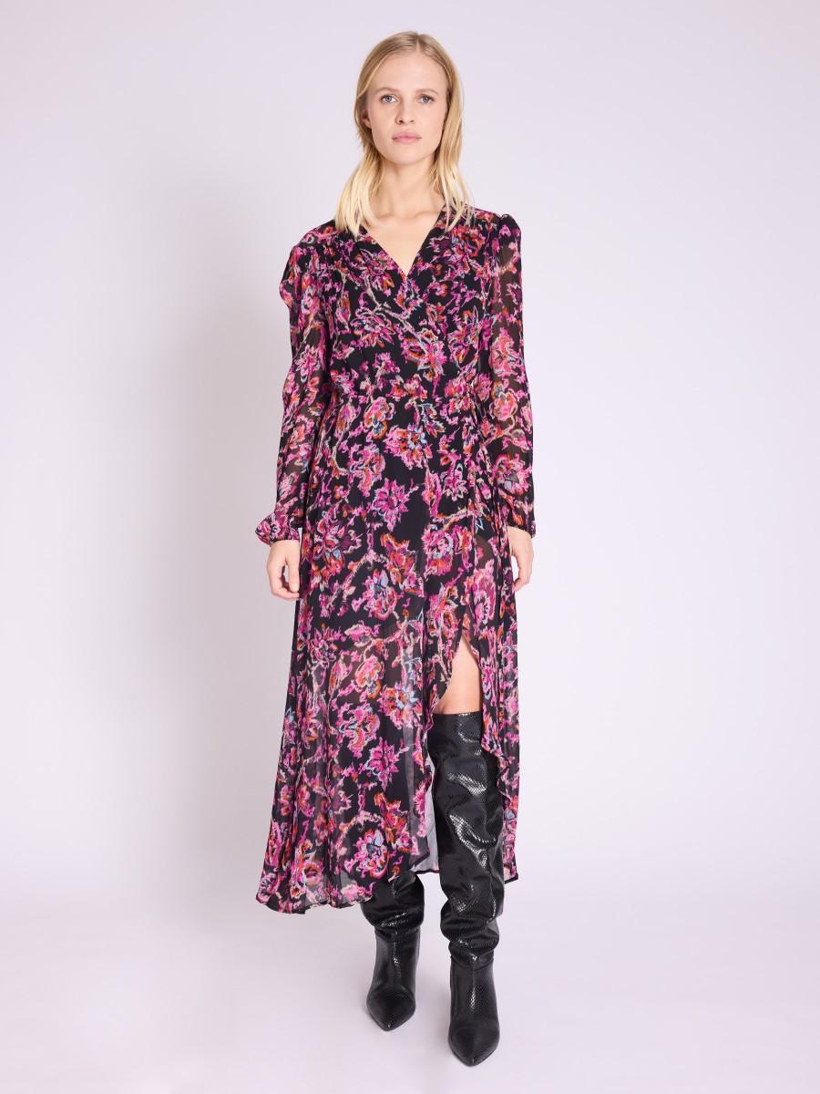 Berenice Robe RONIA Robe Longue Portefeuille à Imprimé Floral
