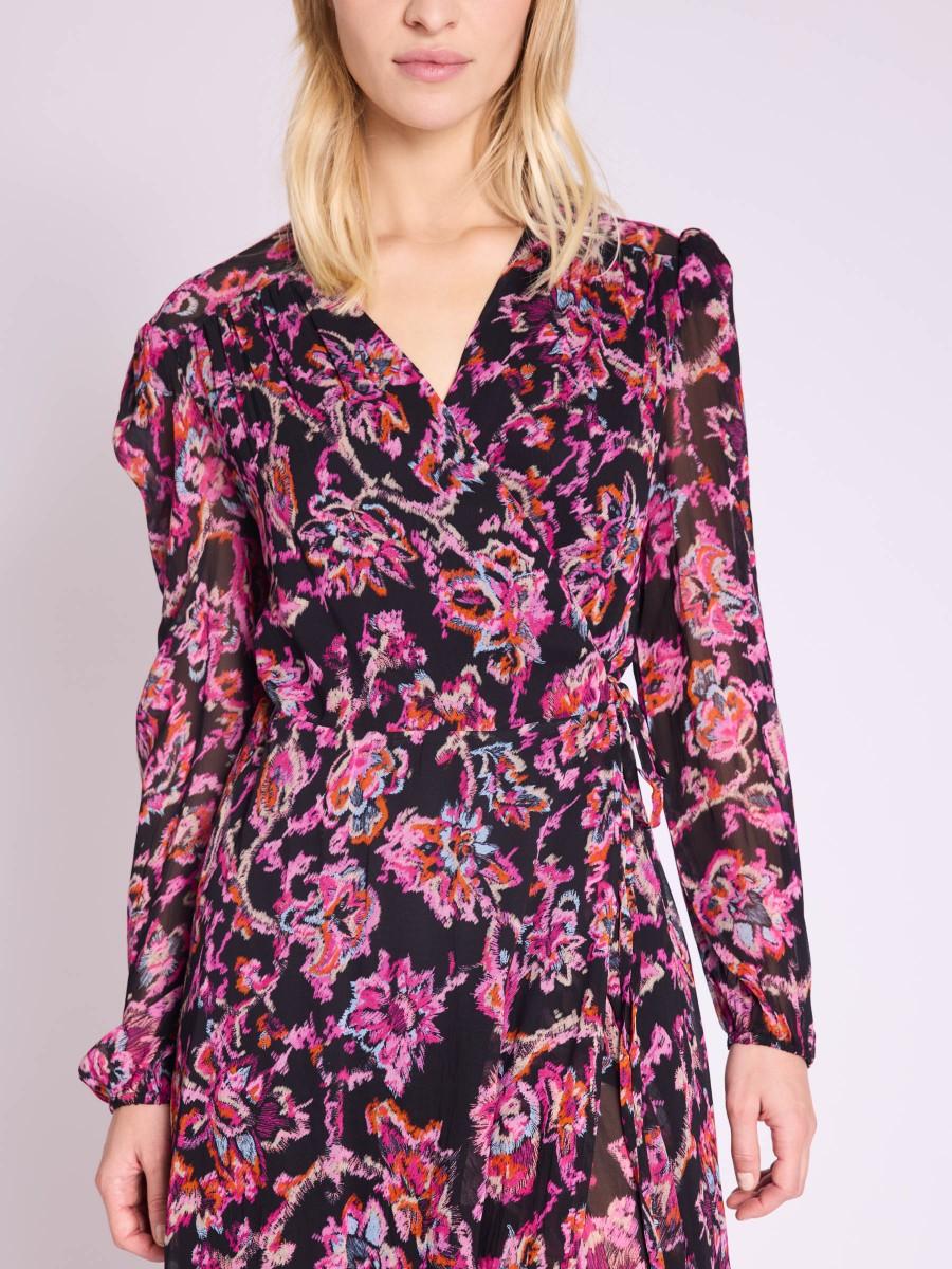 Berenice Robe RONIA Robe Longue Portefeuille à Imprimé Floral