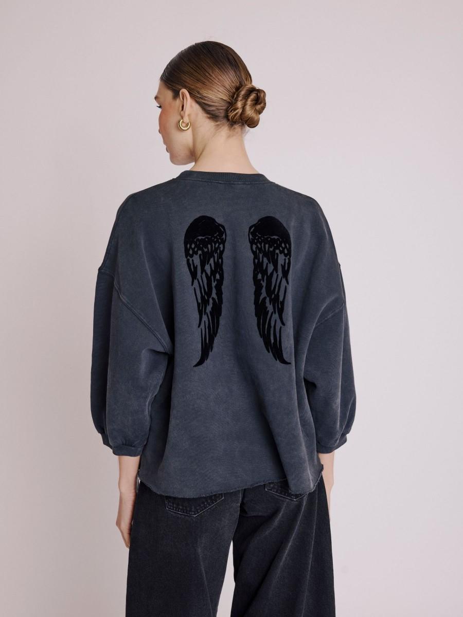 Berenice Sweat DIANA Sweat court oversize avec ailes dans le dos