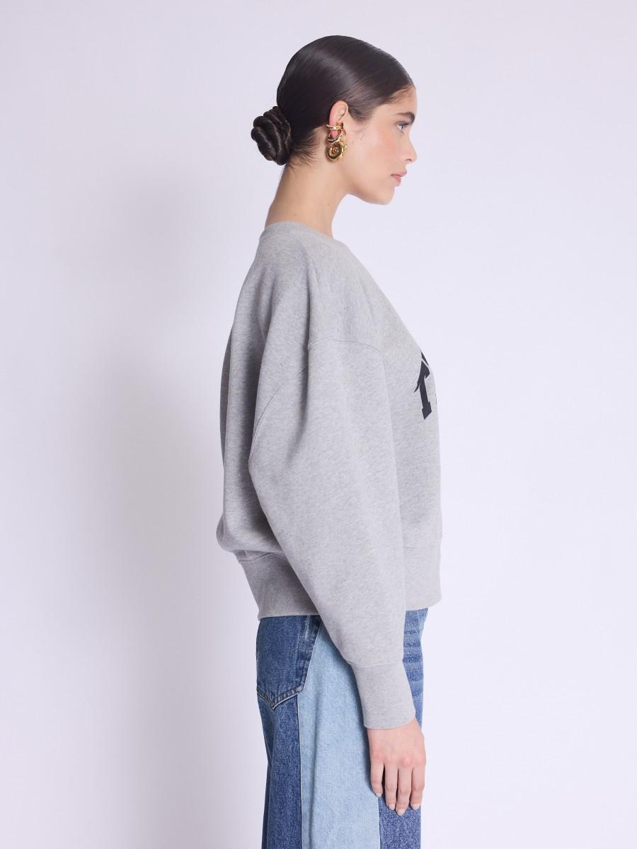 Berenice Sweat DOMINGO Sweat Gris Clair "The Coolest Girl"