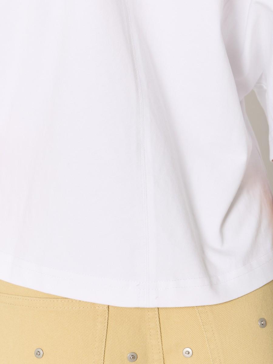 Berenice T-shirt Blanc TEDENA : Coupe Kimono Poche Rivetée Style Moderne Et Chic