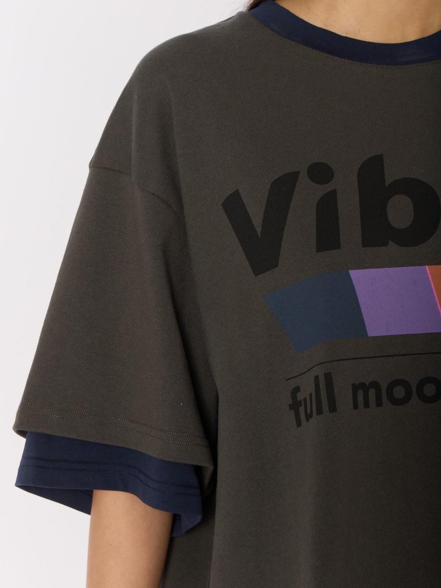 Berenice T-shirt TEVIBES Coupe Oversize Esprit Festif Et Manches Courtes