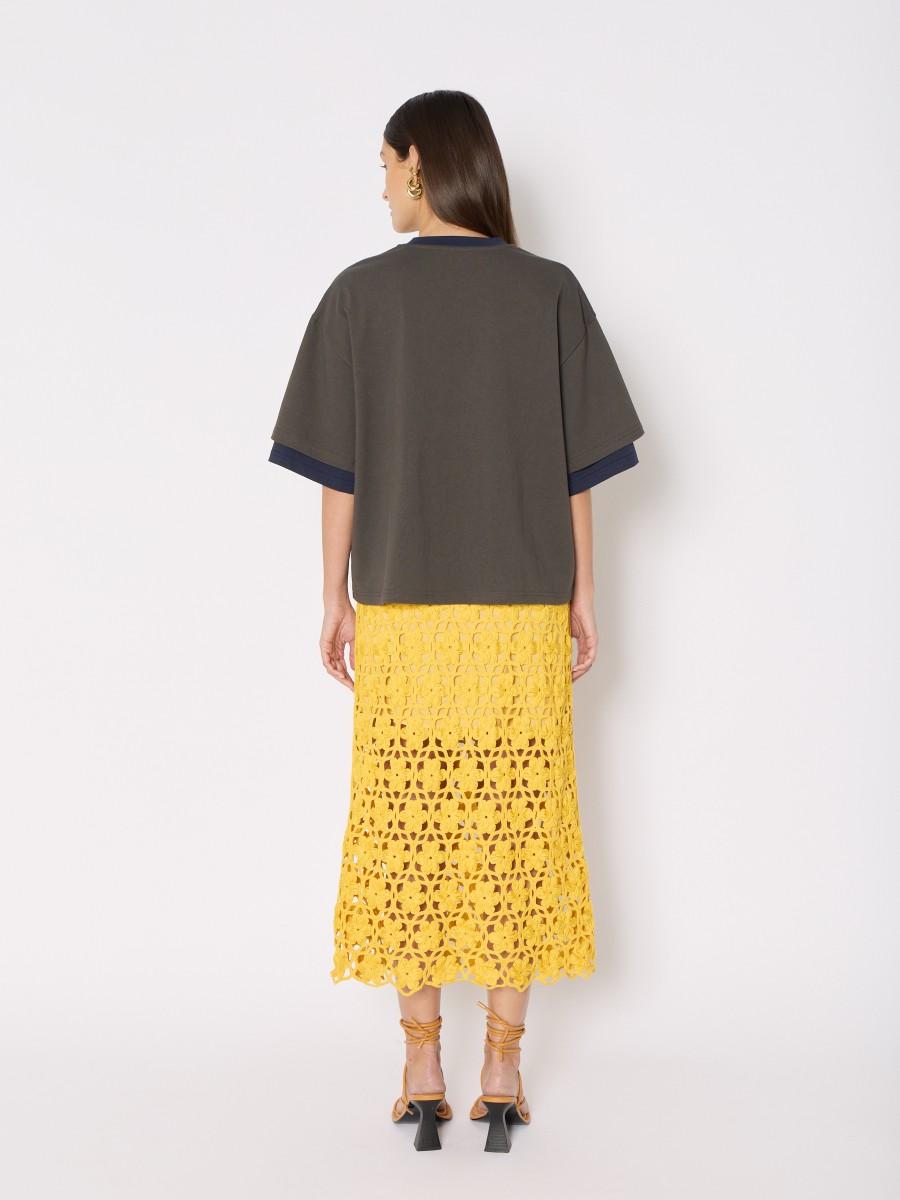 Berenice T-shirt TEVIBES Coupe Oversize Esprit Festif Et Manches Courtes