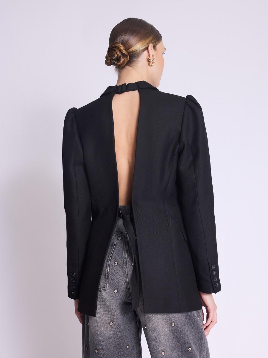 Berenice Tailleur VANITY |Tailleur Noir à épaulettes
