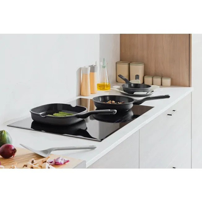 Berghoff 4-pcs Set De Poêles Antiadhérente Stone+ Avec Spatule Balance