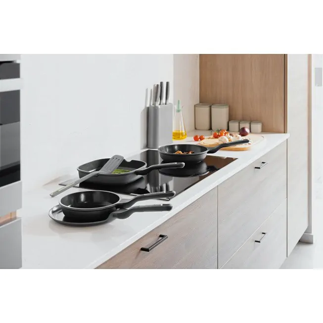 Berghoff 4-pcs Set De Poêles Antiadhérente Stone+ Avec Spatule Balance