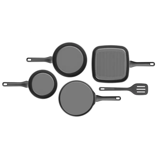 Berghoff 4 Pièces Poêles à Frire Antiadhésive Helix Avec Spatule