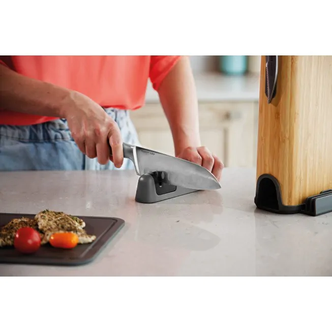 Berghoff Aiguiseur De Couteaux à Deux étages Gris