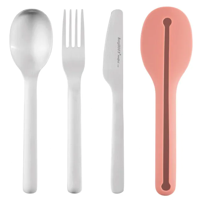 berghoff Couverts de voyage rose