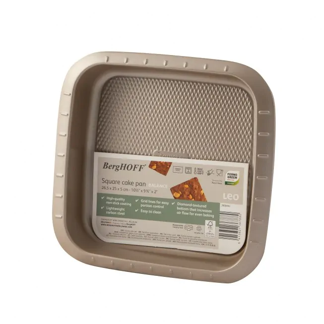 Berghoff Plat à Gâteau Carré Balance 22x22x5cm