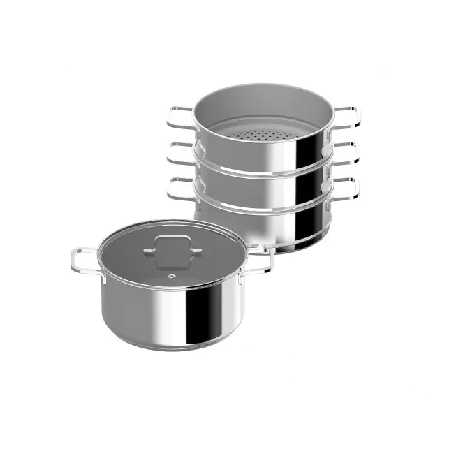 berghoff Set cuisson vapeur 5 pcs Helix