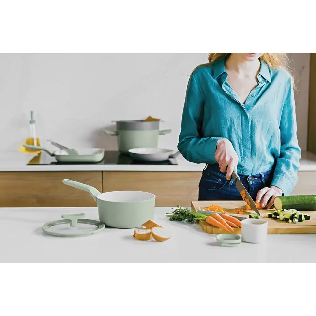 Berghoff Casserole Antiadhérente Avec Couvercle Balance Sage 18cm