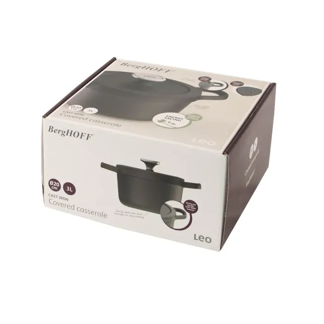 Berghoff Cocotte Avec Couvercle En Fonte Graphite 20cm