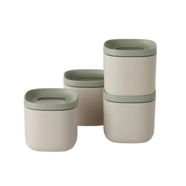 berghoff Ensemble de 4 petits récipients pour aliments et épices Balance