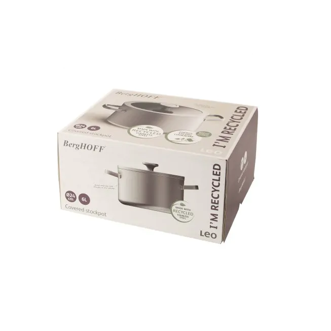 Berghoff Marmite Avec Couvercle Graphite En Acier Inoxydable Recyclé 24cm