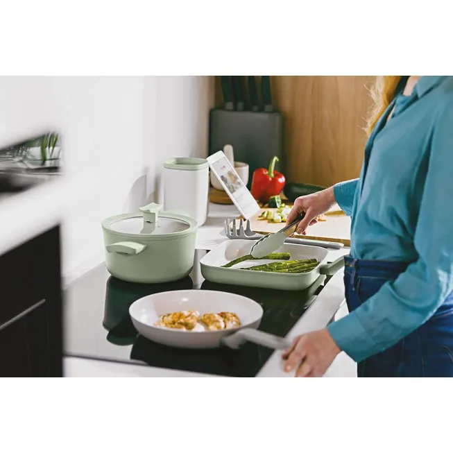 Berghoff Poêle à Griller Antiadhérente Balance Sage 24cm