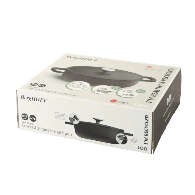 Berghoff Sauteuse Antiadhérente Avec Couvercle à 2 Poignées Phantom 28cm