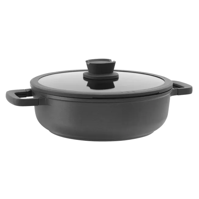 berghoff Sauteuse italienne antiadhérente avec couvercle Stone+ 28cm