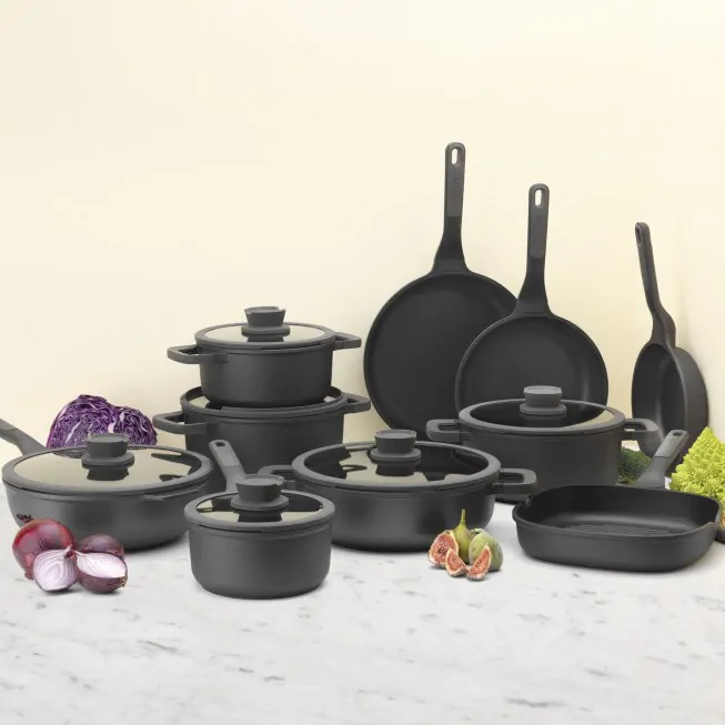 Berghoff Wok Antiadhérent Avec Couvercle Stone+ 28cm