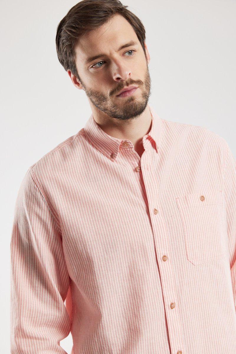 Bermudes Chemise Fines Rayures ELINE - Coton Et Lin