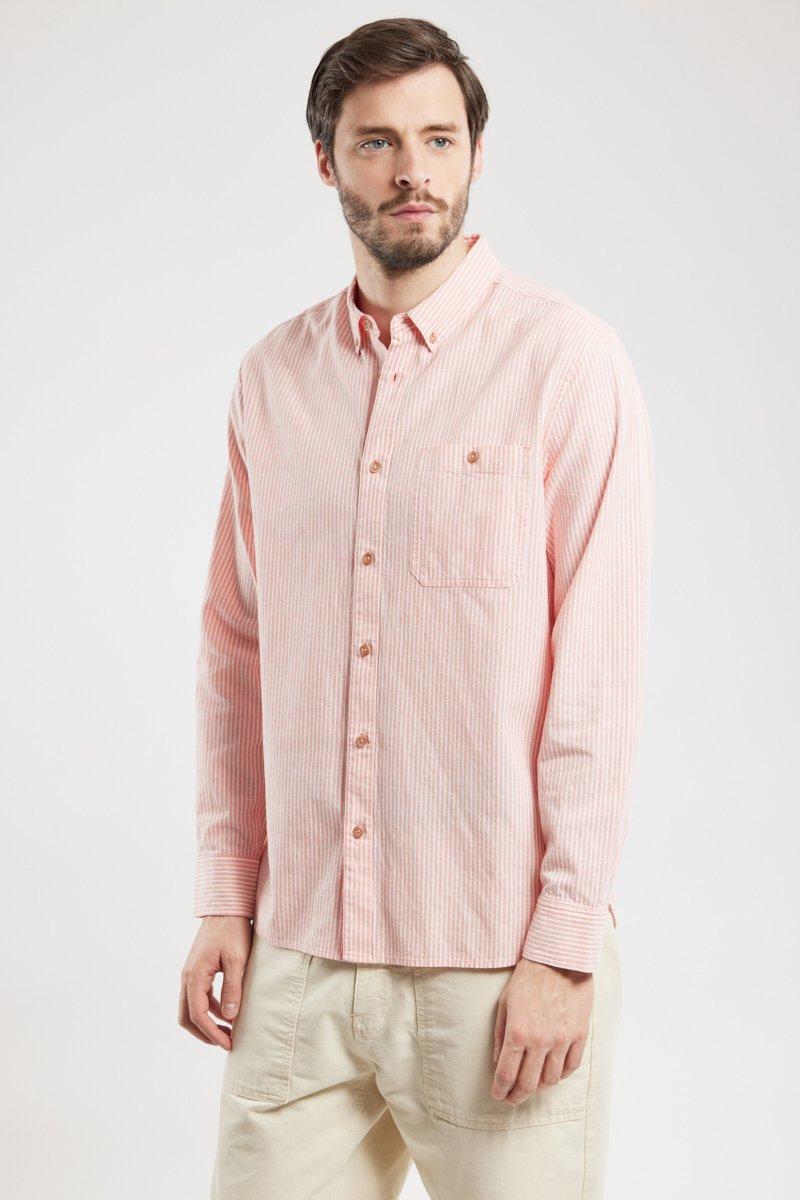 Bermudes Chemise Fines Rayures ELINE - Coton Et Lin