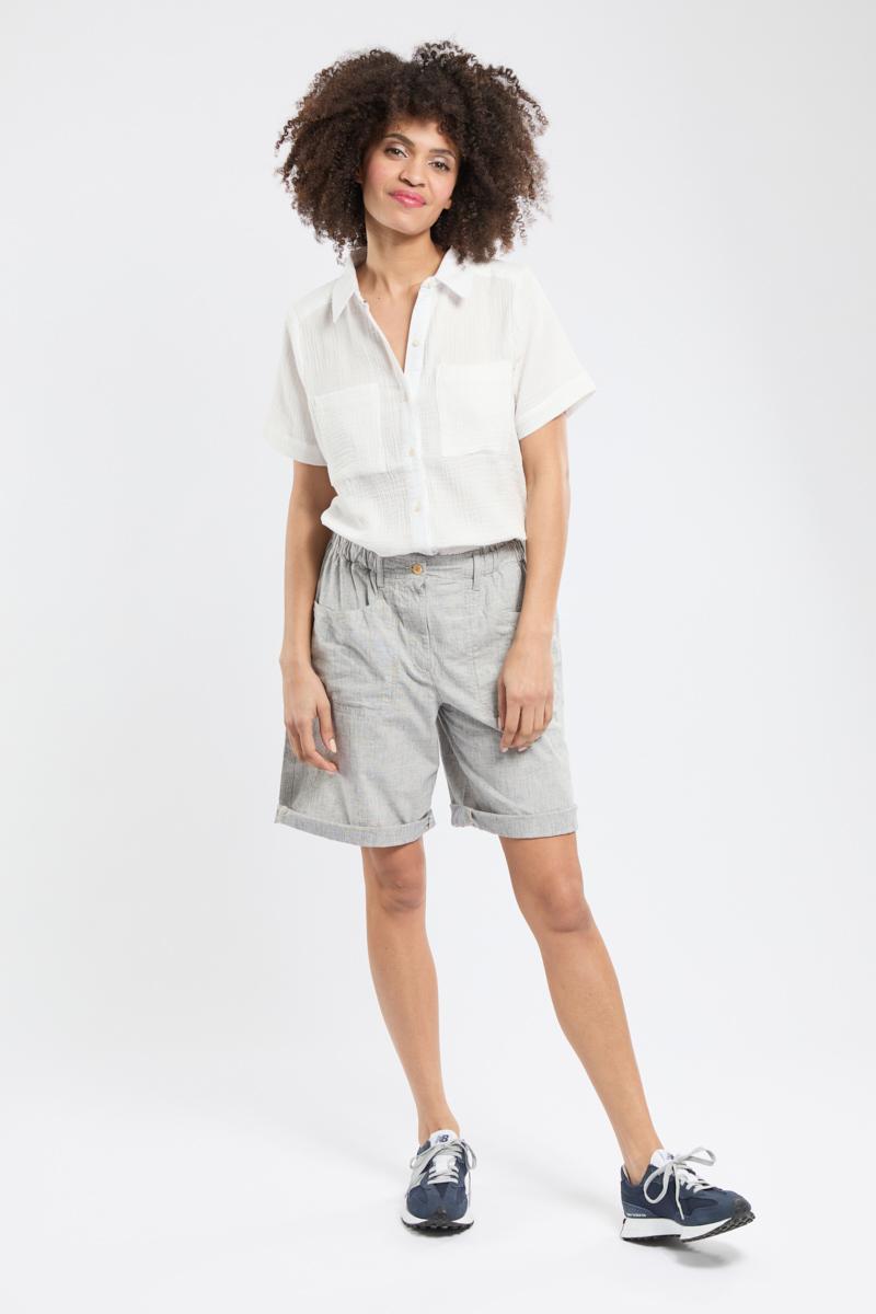 Bermudes Chemisier CLEA - Gaze De Coton